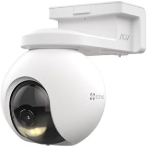 EZVIZ 8MP Telecamera WiFi Senza Fili per Esterni, Batteria da 10400mAh, Rilevamento di Persone/Veicoli, Telecamera Esterna a 360°, Modalità AOV, Visione Notturna a Colori, Difesa Attiva, CB8 Pro 4K  Amazon.it: Elettronica